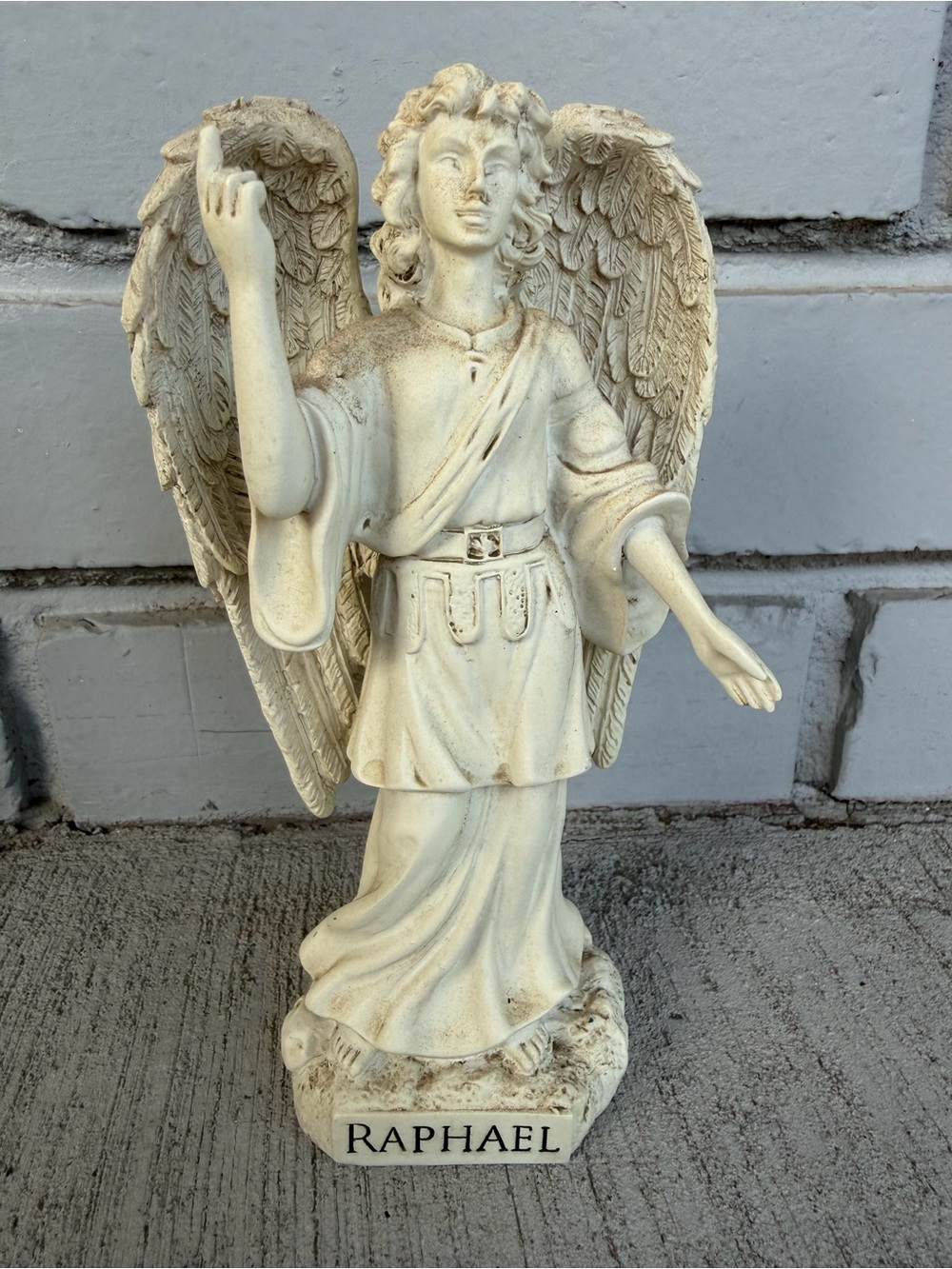 AngelStar Archangel Raphael 7” Guardian Angel Resin Statue Religious Decor